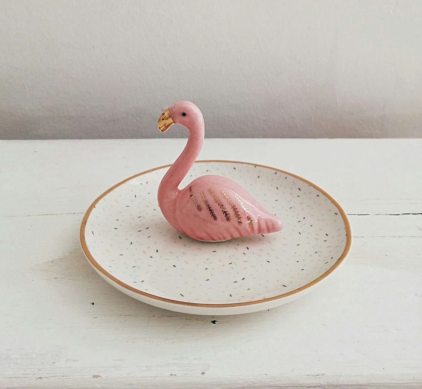 Flamingo Trinket Dish by Lisa Angel