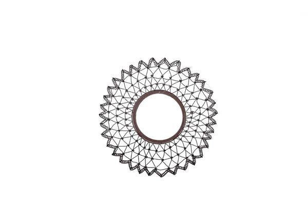 Arna Wire Mirror Rust by Nkuku