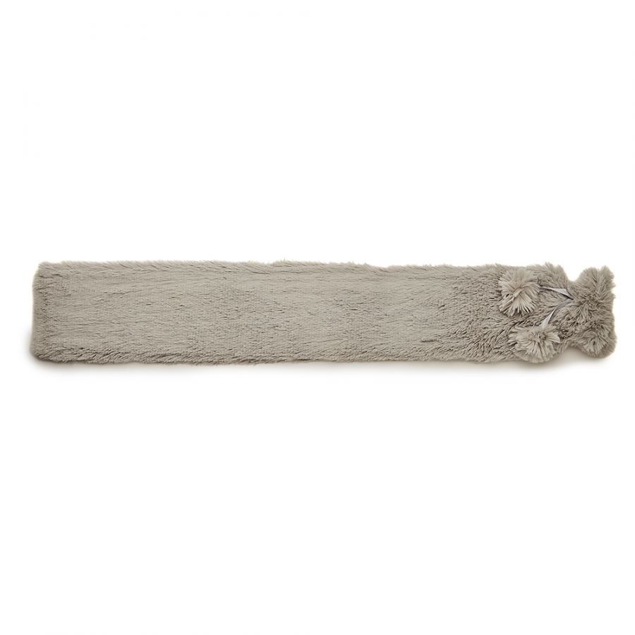 Grey Fluffy Extra Long Hot Water Bottle by warmies