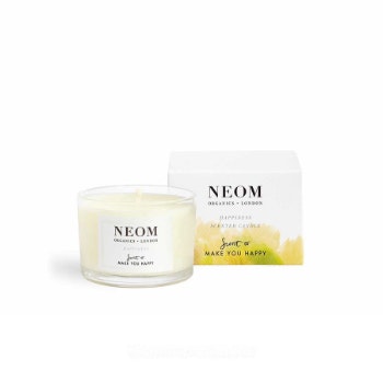 Mini Natural Wax Happiness Candle by Neom Organics London