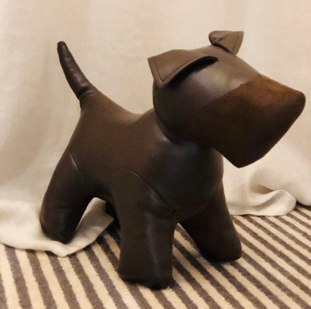 Brown Scottie Door Stop by The Upholsterer