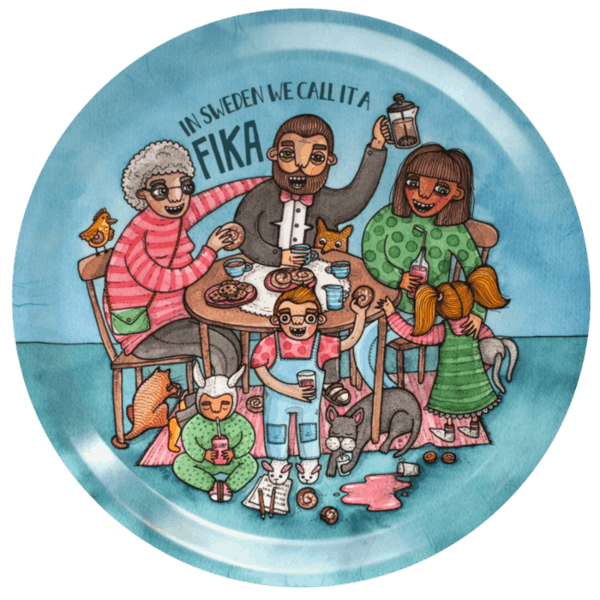 Round Tray Fikabordet Fika Table by Bahkadisch