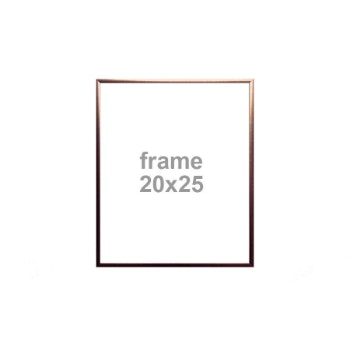 20 x 25cm Copper Wooden Frame with Glass by Vanilla Fly