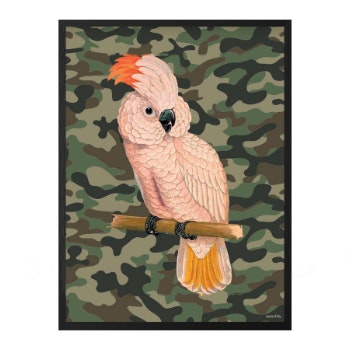 30 × 40cm Camo Bird Poster by Vanilla Fly
