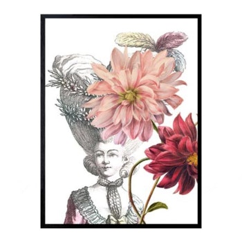 30 × 40cm Dahlia Poster by Vanilla Fly