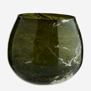 Green Glass Marble Finish Lamp by Madam Stoltz