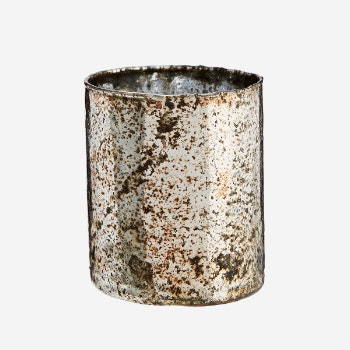 Antique Silver Glass Votive by Madam Stoltz