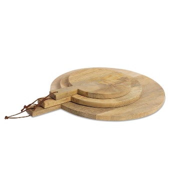 Small Mango Wood Pizza Board by Nkuku