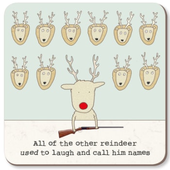 Rudolph Coaster by Rosie Made A Thing