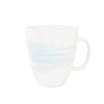 Set of 4 Blue Porcelain Charmouth Mug by Canvas Home