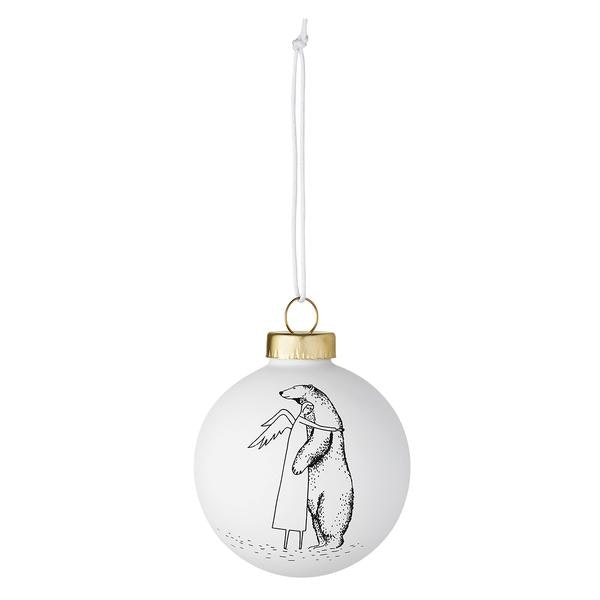 Angel Polar Bear Bauble by Räder