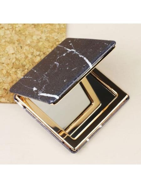 Black Marble Compact Mirror by Lisa Angel
