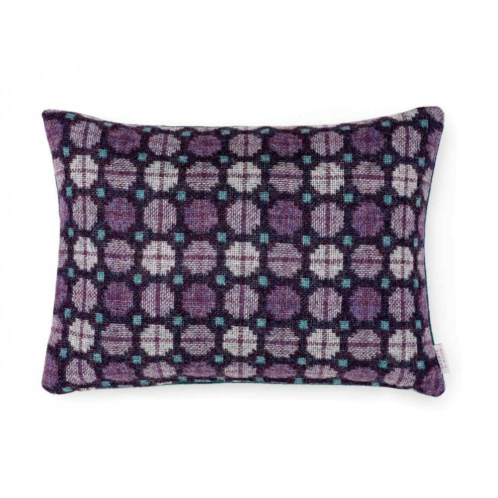 Heather 40cm x 30cm Milan Double Sided Pure New Wool Cushion by Bronte by Moon