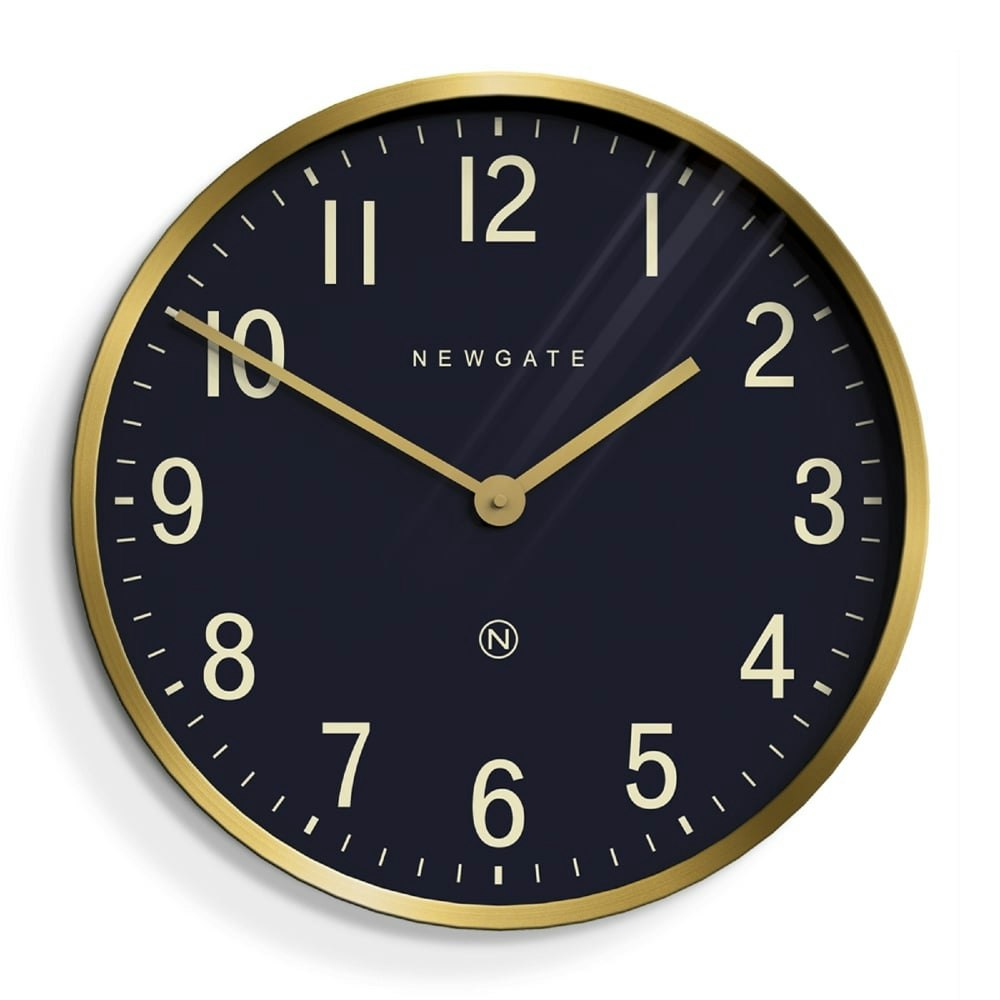 45cm Radial Brass Mr Edwards Wall Clock by Newgate