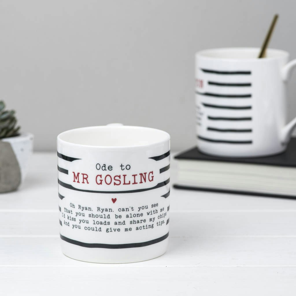 Ode to Ryan Gosling Mug by Bespoke Verse