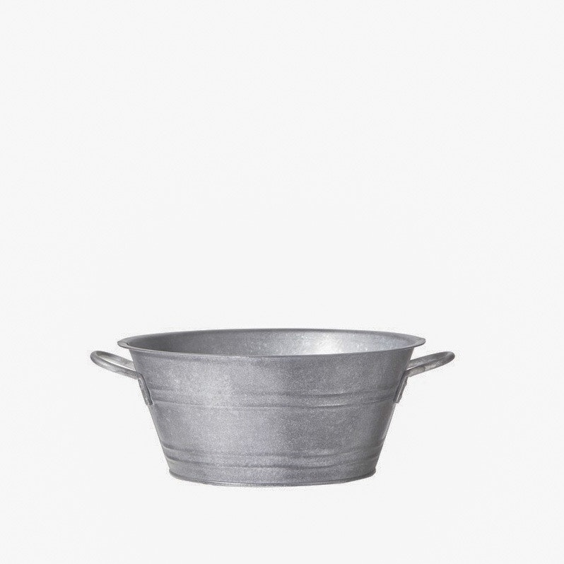 Zinc Bowl With Handles Small by Wikholm Form