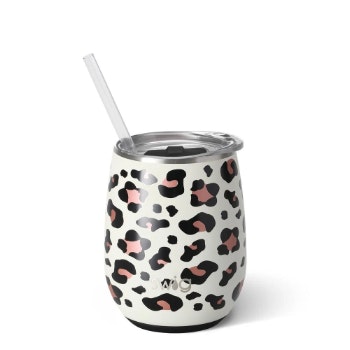 414ml Luxy Leopard Stemless Wine Cup by Swig