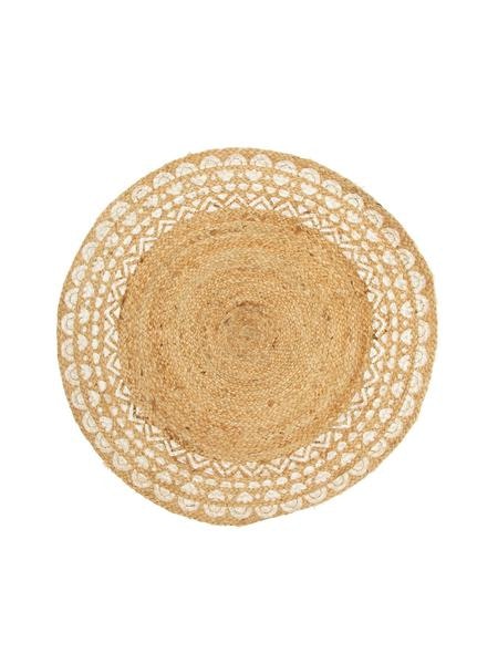 Ibiza Modern White Jute Rug by Sass & Belle