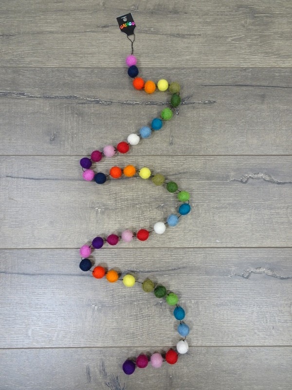 Felt Bobble String Multi Coloured by Gringo