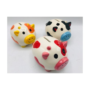 Large Cow Money Box by Hyde And Seek