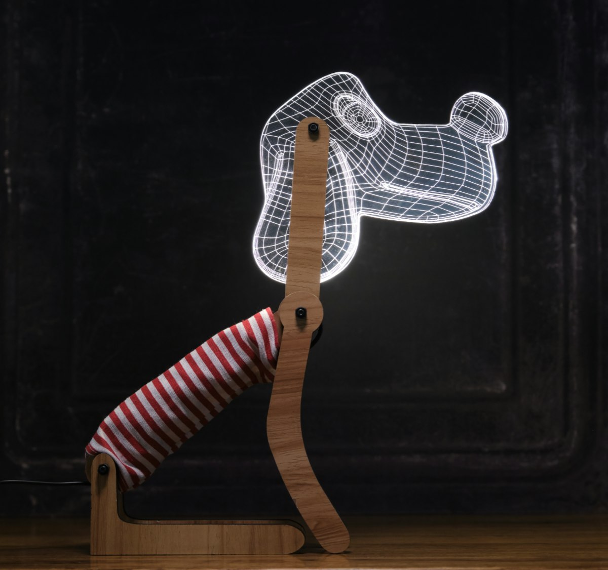 Woof Lamp Red by Distinctly Living