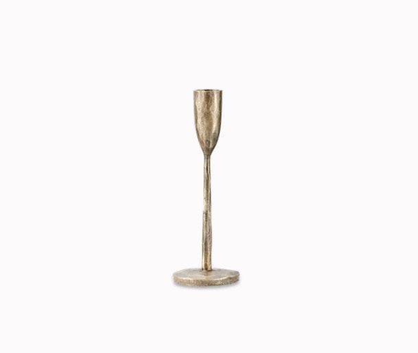 Small Mbata Brass Candlestick by Nkuku