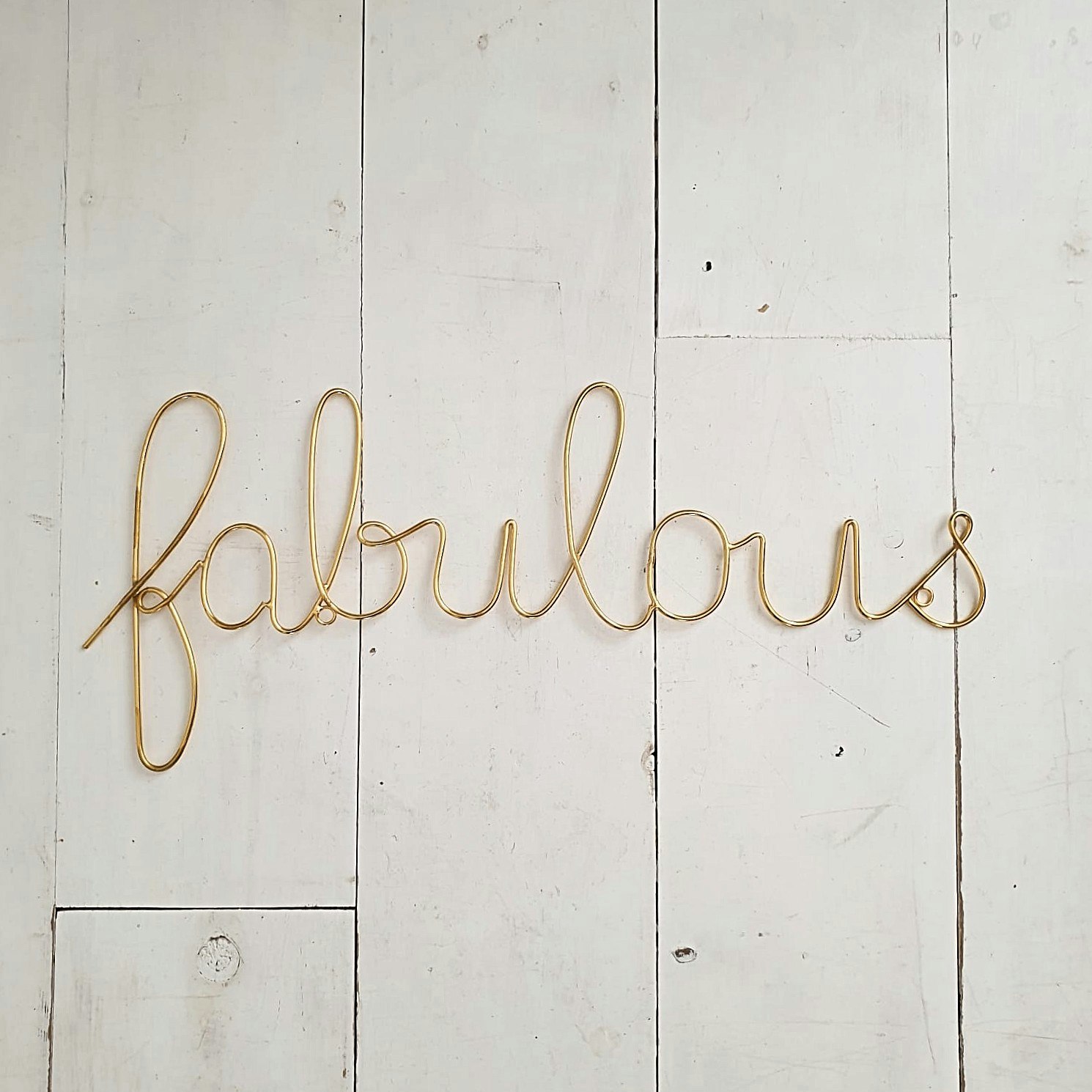 Gold Fabulous Sign by Bombay Duck