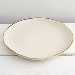 Concerto Dinner Plate 27cm Avorio Ivory by Rose e Tulipani
