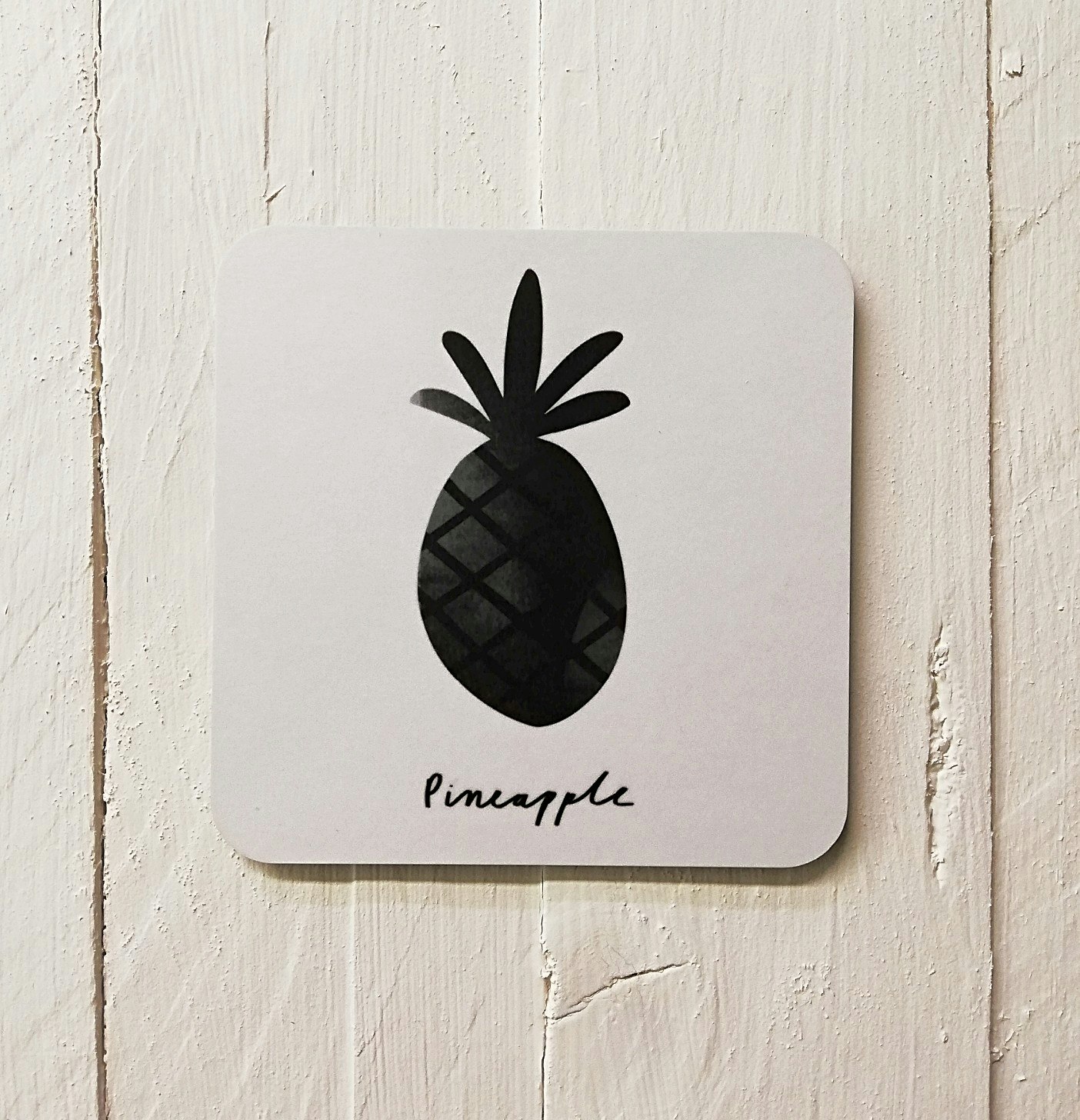 Monochrome Pineapple Coaster by Old English Co.