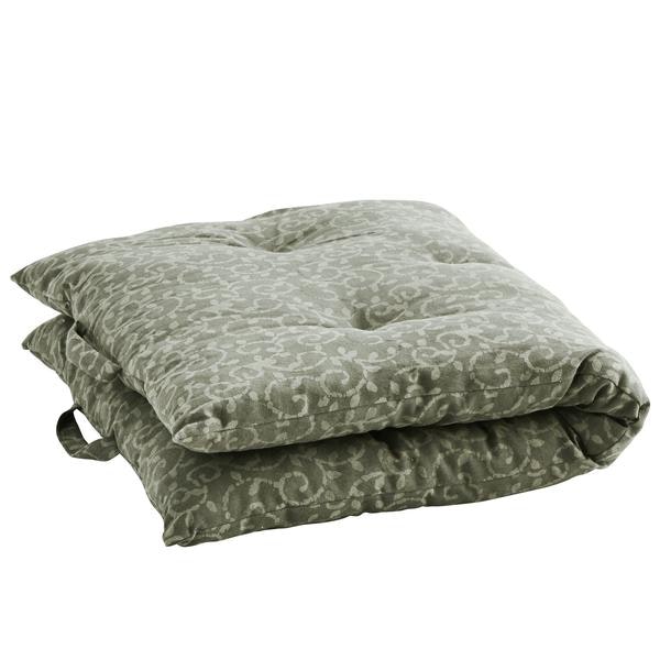 Green Printed Cotton Mattress by Madam Stoltz