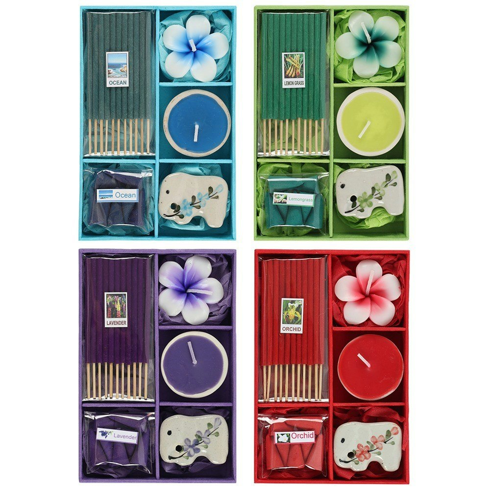 Incense Gift Set with Tealight Candle by Something Different