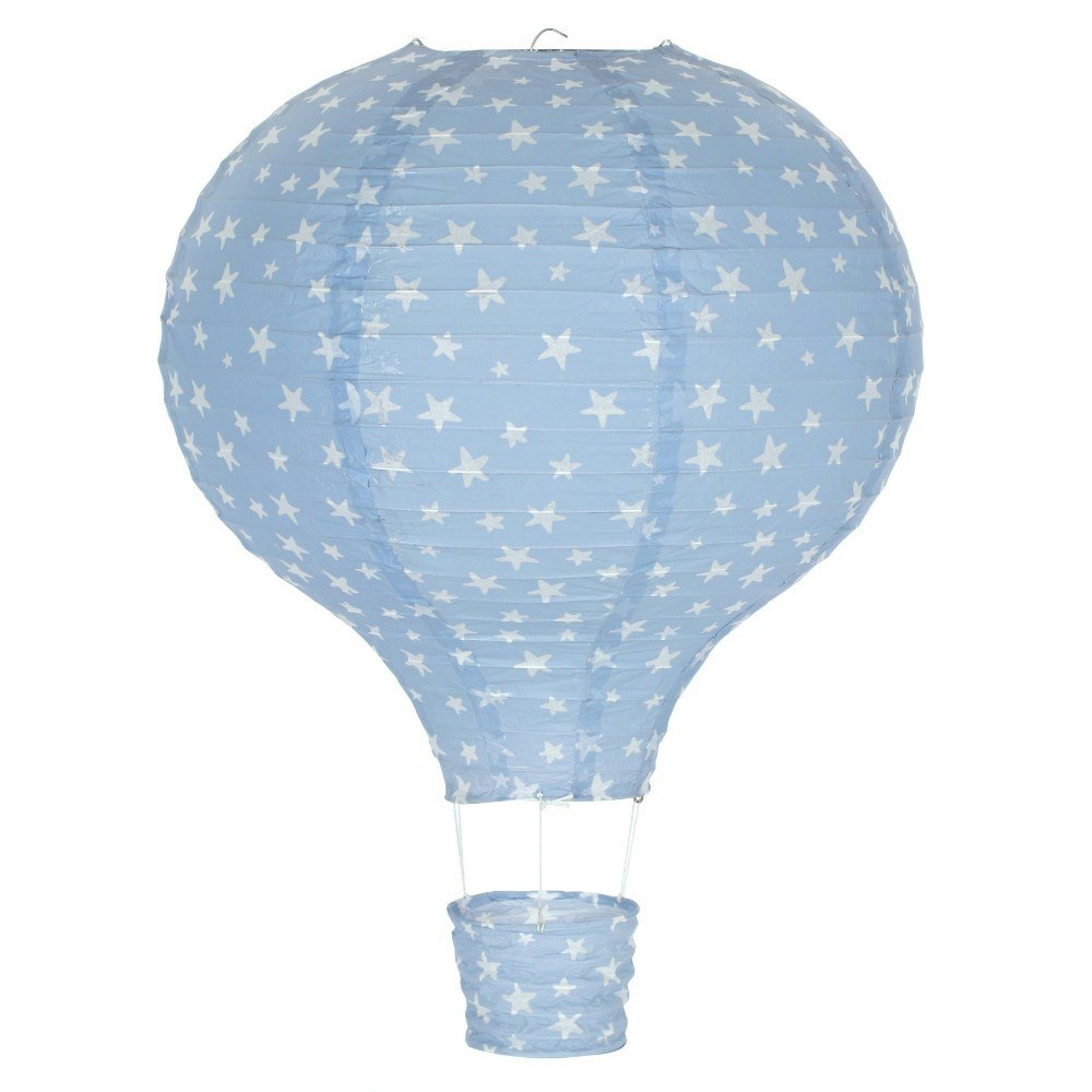 Blue Hot Air Balloon Paper Lampshade by Something Different