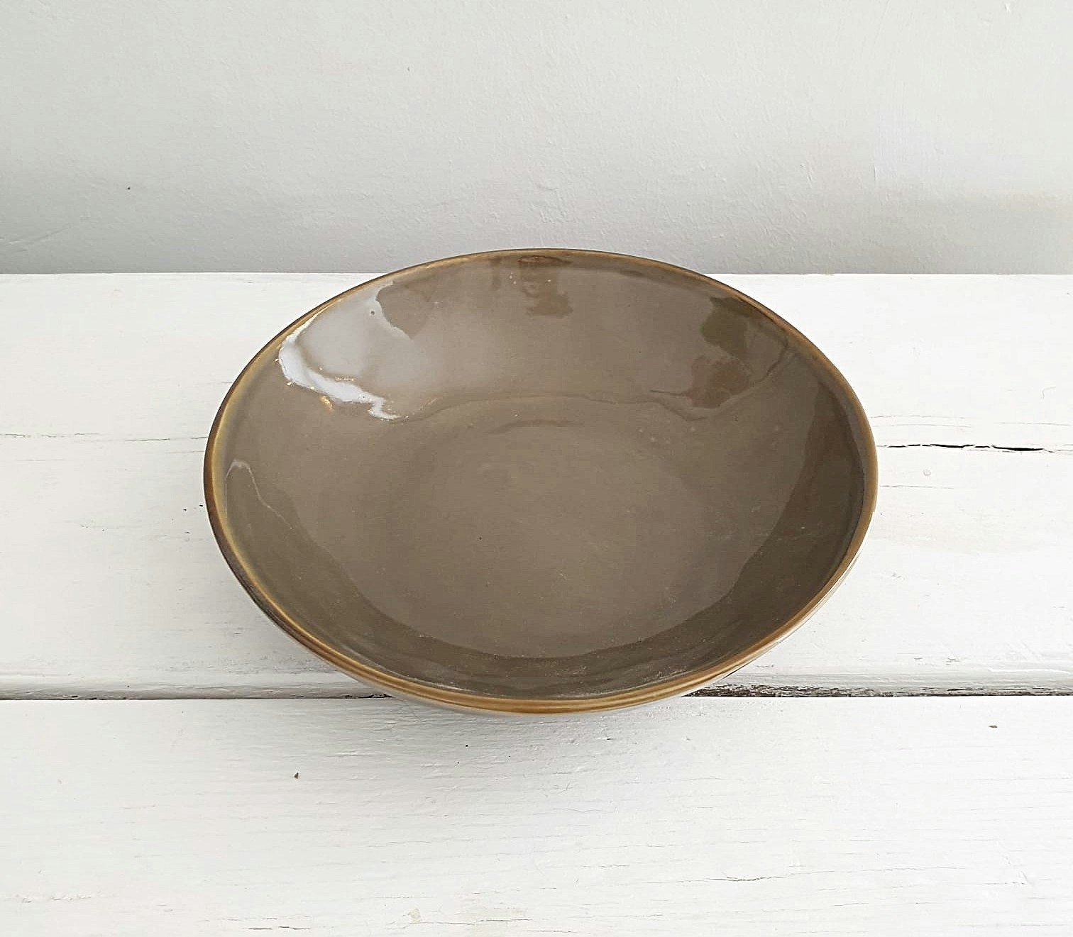 Concerto Soup Bowl 21cm Tortora Grey by Rose e Tulipani