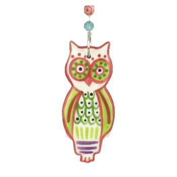 Owl Ceramic Hanging Decoration by Roelofs And Rubens