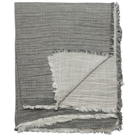 Lightweight Throw Black and Natural by Wikholm Form