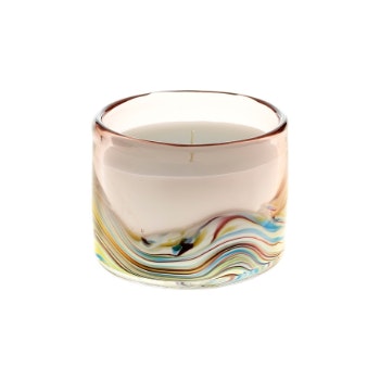 Amethyst Glass Swirl Candle by