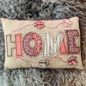 Home Applique Cushion by