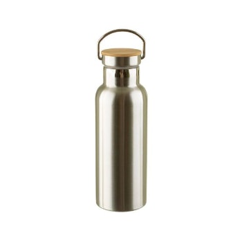 Steel Water Bottle With Bamboo Lid by Sass & Belle