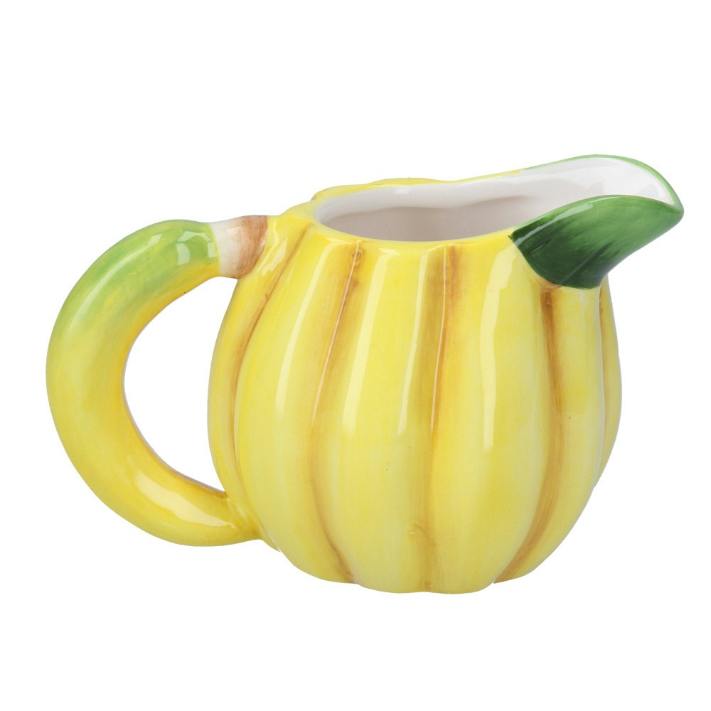 Yellow Banana Ceramic Creamer Jug by Gisela Graham