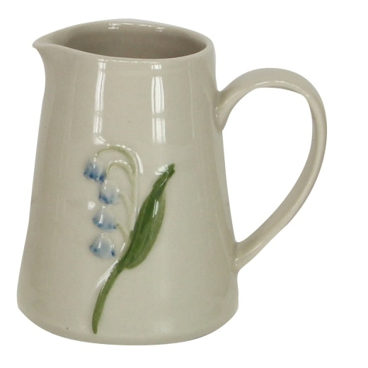 Ceramic Mini Jug With Blue Flower by Gisela Graham