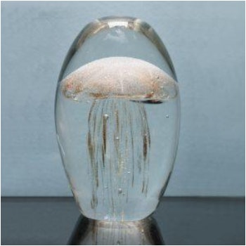 Gold Glitter Jellyfish Paperweight by Distinctly Living