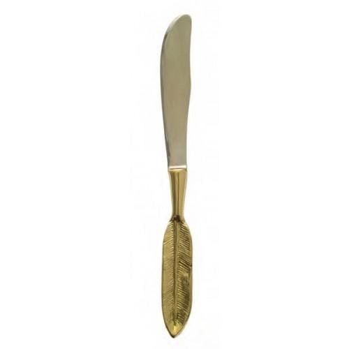 Brass Leaf Handle Butter Knife by Raine And Humble