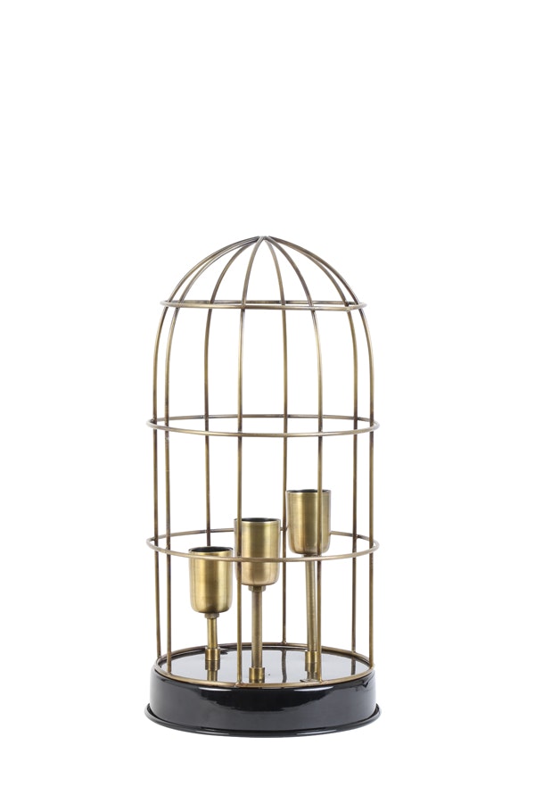 Black & Bronze Carandira Trio Table Lamp by