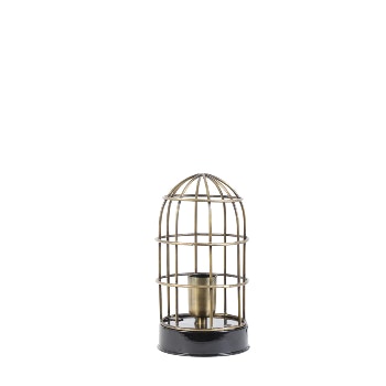 Black & Bronze Carandira Solo Table Lamp by