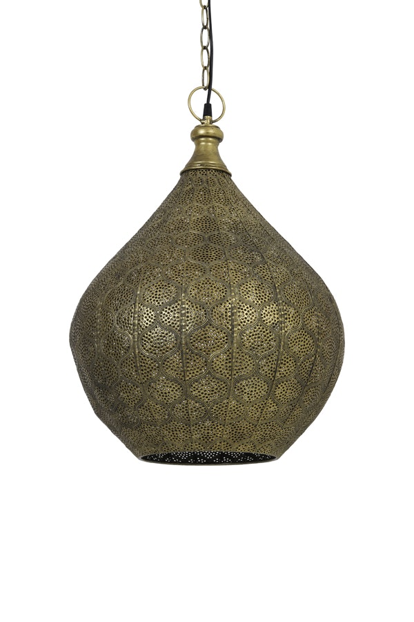 Iona Antique Gold Pendant Light by