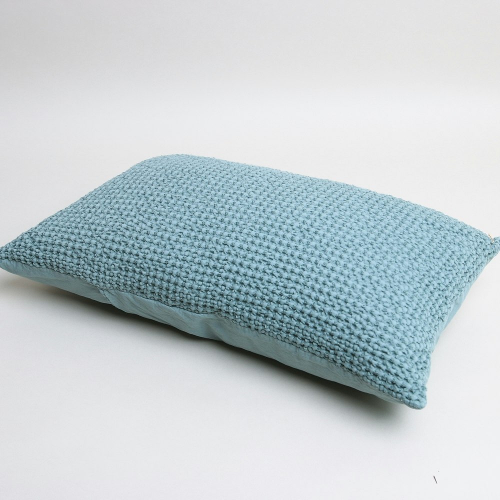Maia Waffle Cushion Vert De Gris by Vivaraise