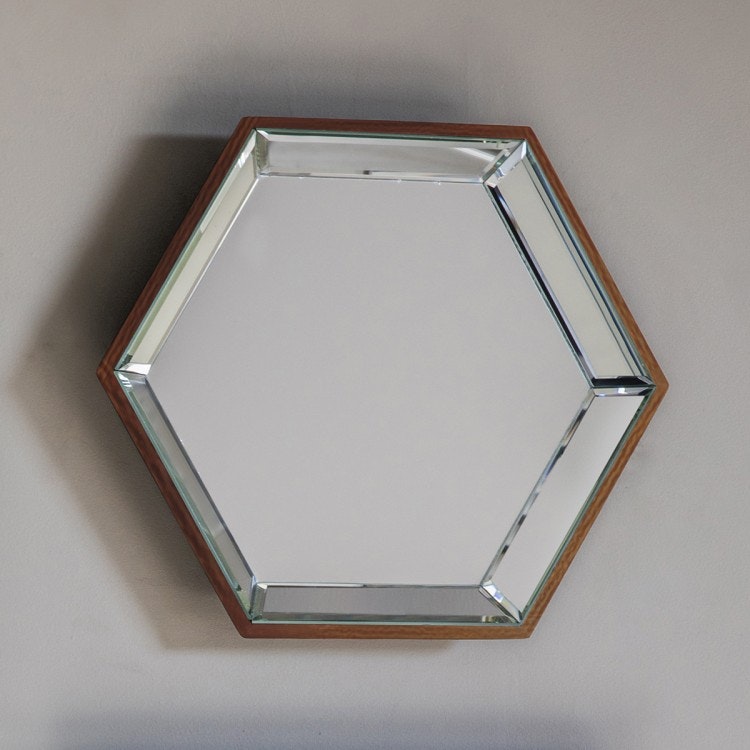 Hexagonal Mirror l by Rhubarb home
