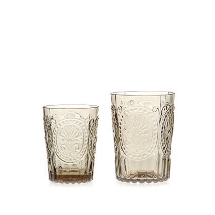 Fleur-de-lis Champagne Glass Tumbler Large by Van Verre