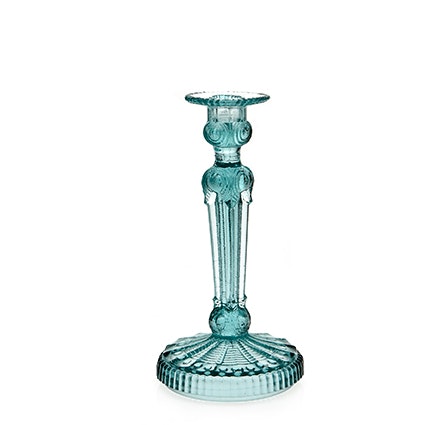 Art Deco Candle Stick Blue by Van Verre