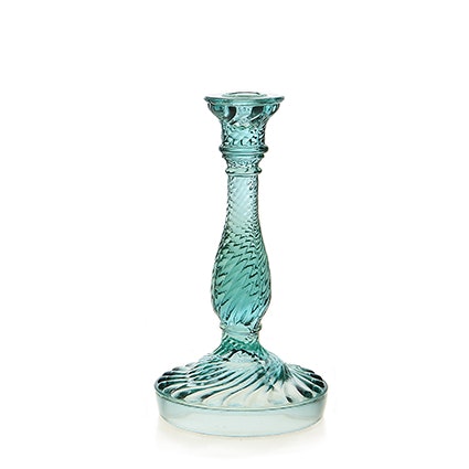 Twist Candle Stick Blue by Van Verre
